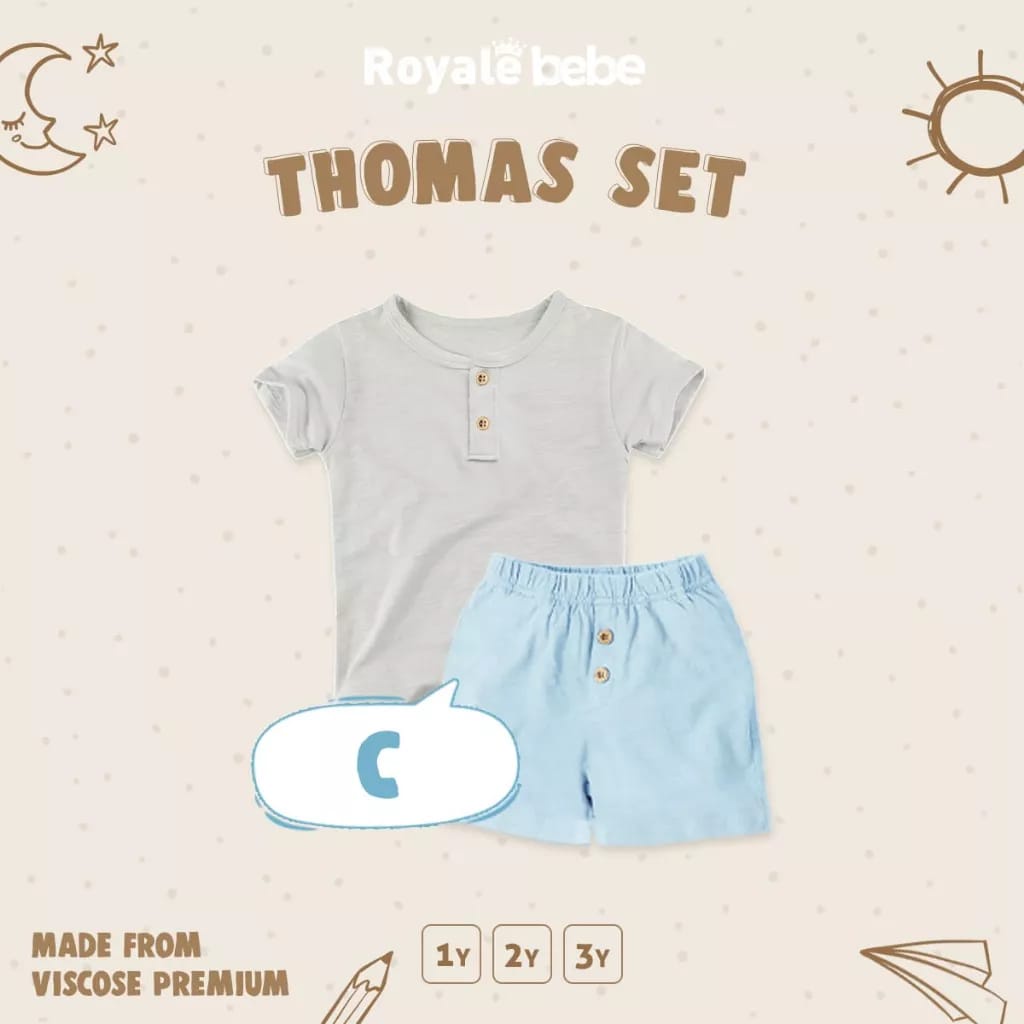 ROYALE BEBE THOMAS SET / SETELAN ANAK