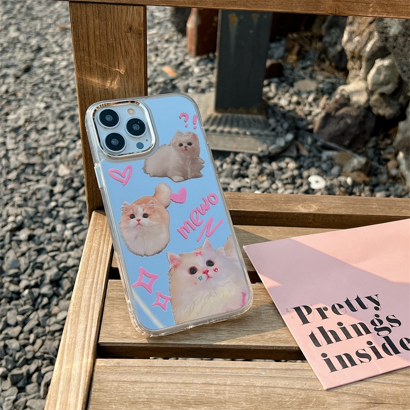 Cocok Untuk Iphone14 Pro Max iPhone Phone Case Permukaan Cermin Kamera Perlindungan Shockproof Kuat Kompatibel Dengan Iphone13 13pro 13prm iPhone 11 7Plus 8Plus Xr XS 12 Pro Max Phone Case