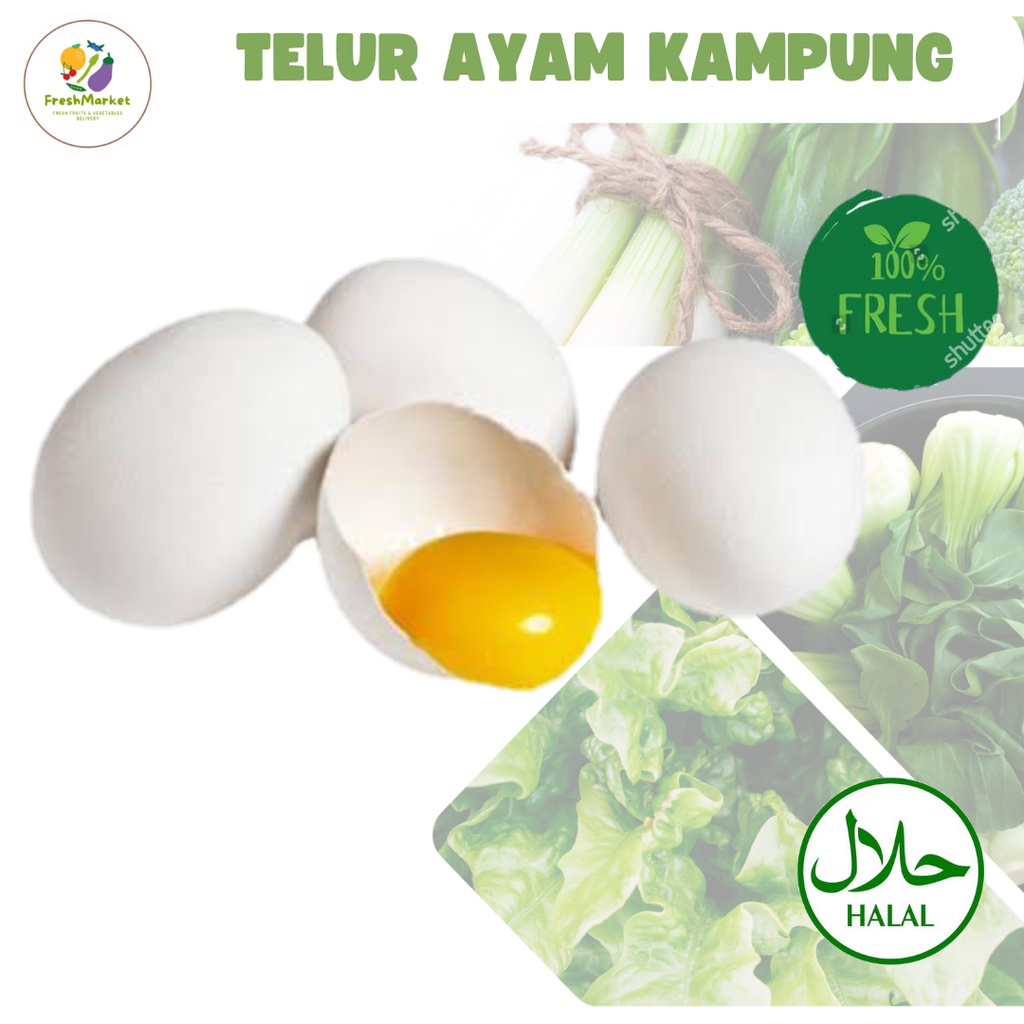 

Telur Ayam Kampung 1 Butir Freshmarketlampung