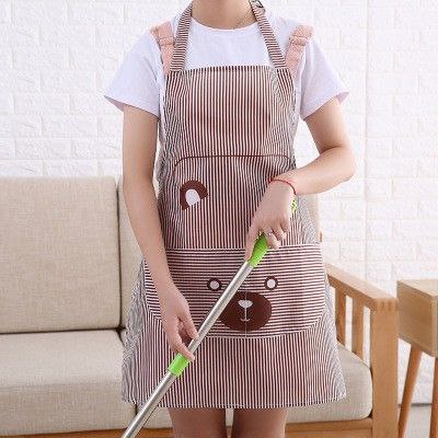 Celemek Dapur Apron Masak Anti Air Celemek Motif Karakter Kartun Beruang Waterproof