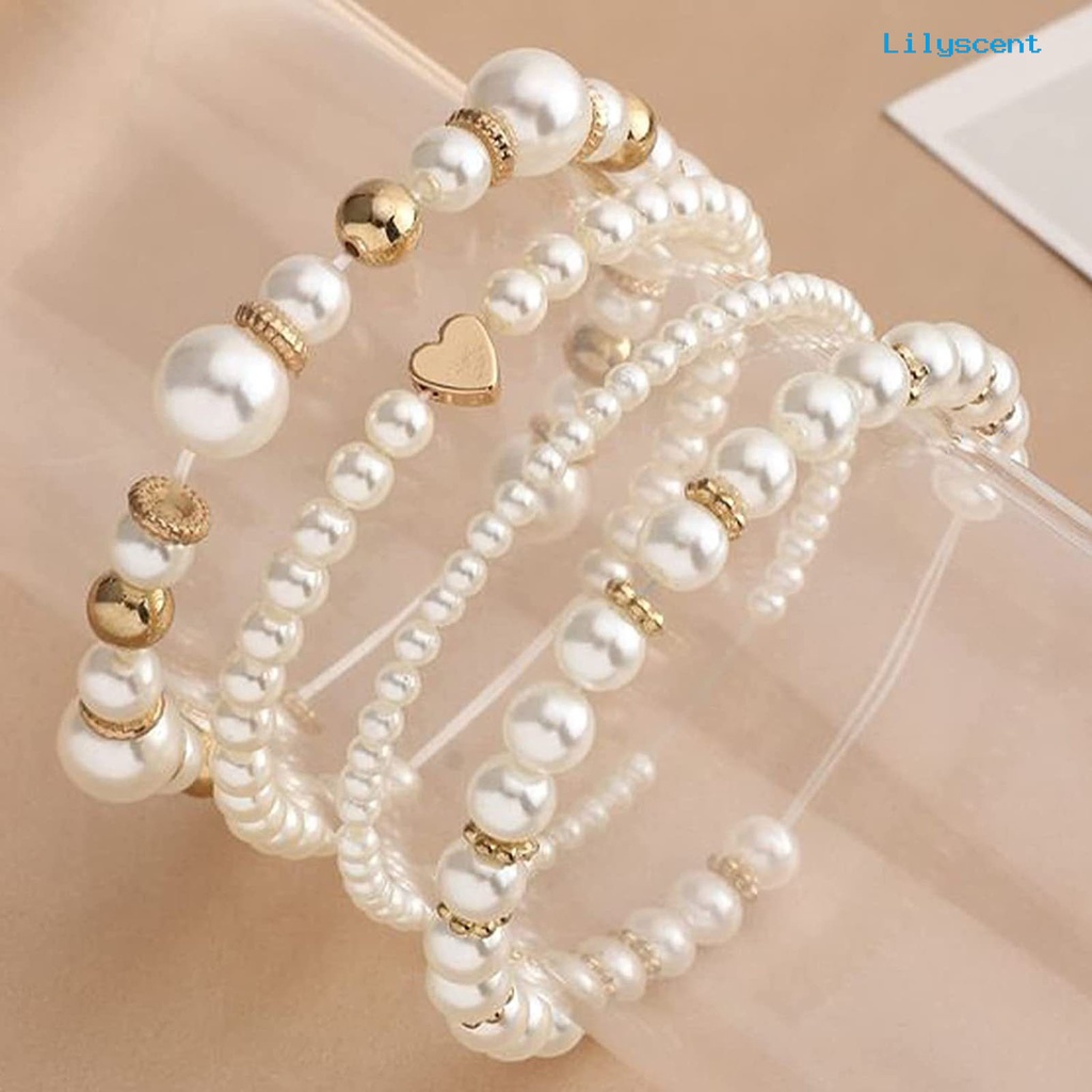 [LS]1 Set Gelang Membuat Kit Halus Lebar Penggunaan Tidak Mudah Luntur Multi Gaya Mudah Digunakan DIY Dengan Lubang Clay Beads Bracelet Making Kit Perhiasan Aksesoris