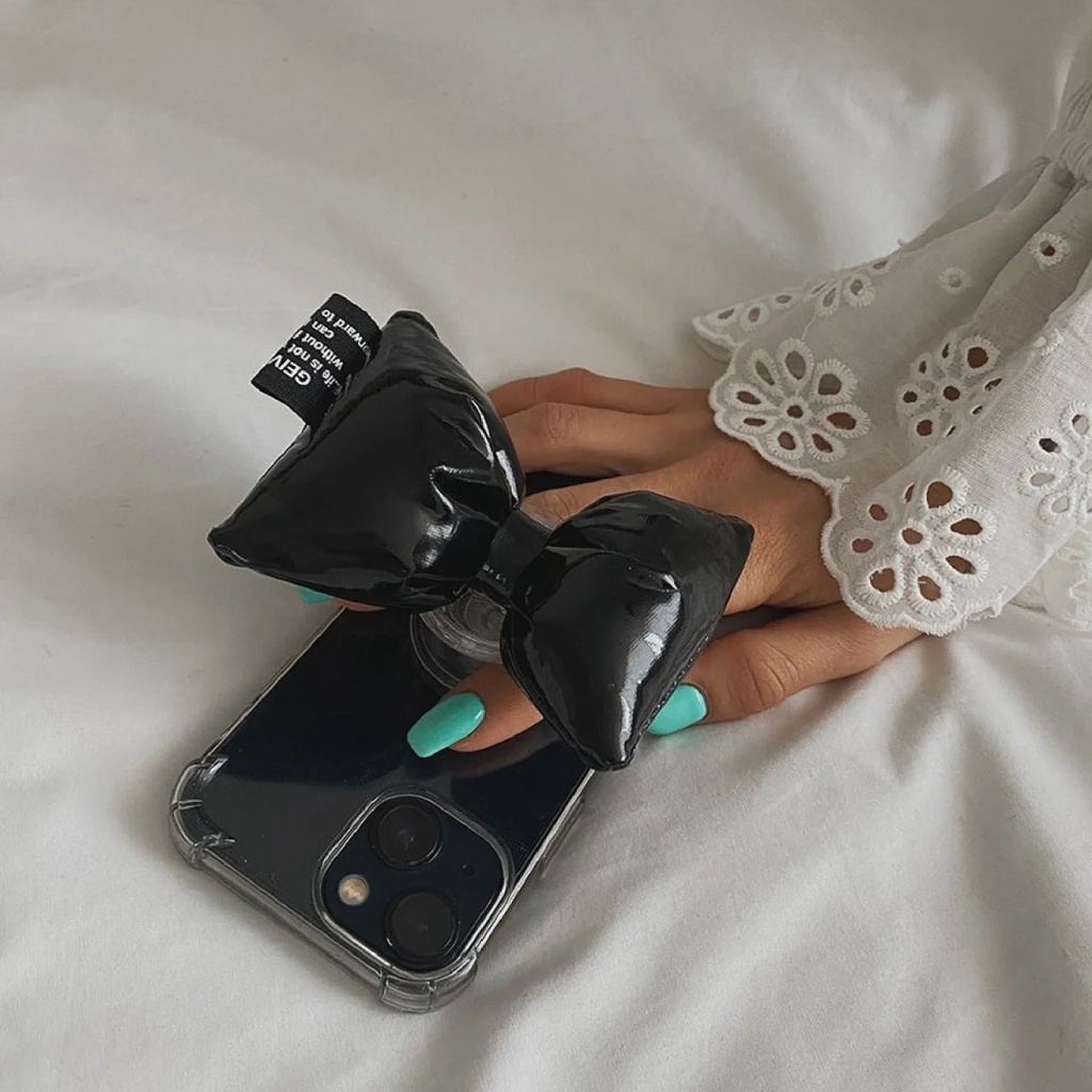 Ins Phone Grips Folding Bow Phone Holder Cincin Jari Universal Griptok