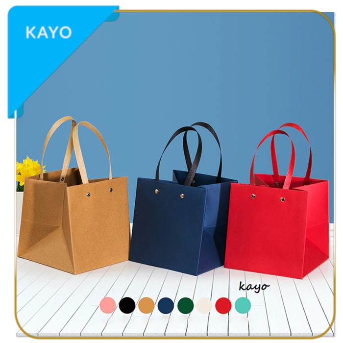 

[SC] Kantong kotak b23cm tali , kantong kado souvenir ZAKKA berkualitas - Putih