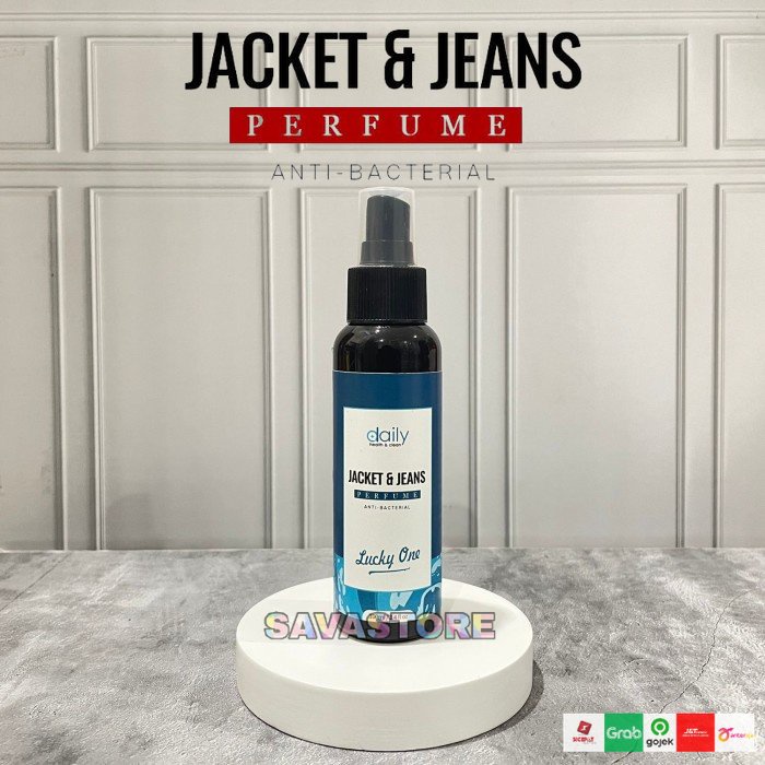 Daily Premium Parfum Refresher Celana Denim Anti Bakteri Ampuh Penghilang Bau - Parfum Spray Jaket dan Jeans - Jacket and Jeans Perfume - Anti Bakteri Anti Bau tidak Sedap Tidak menimbulkan noda