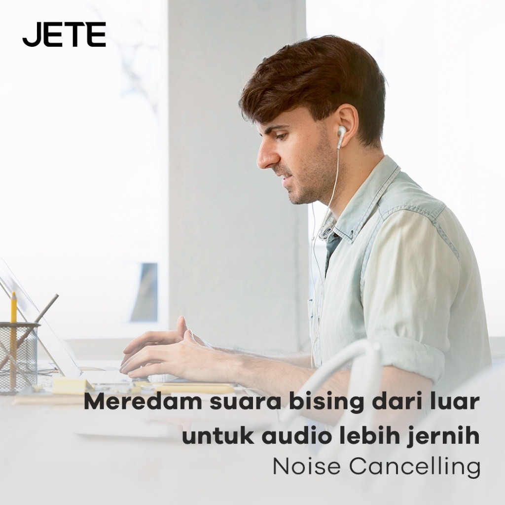 Headset Earphone Lightning JETE Classic 2 - Garansi 2 Tahun