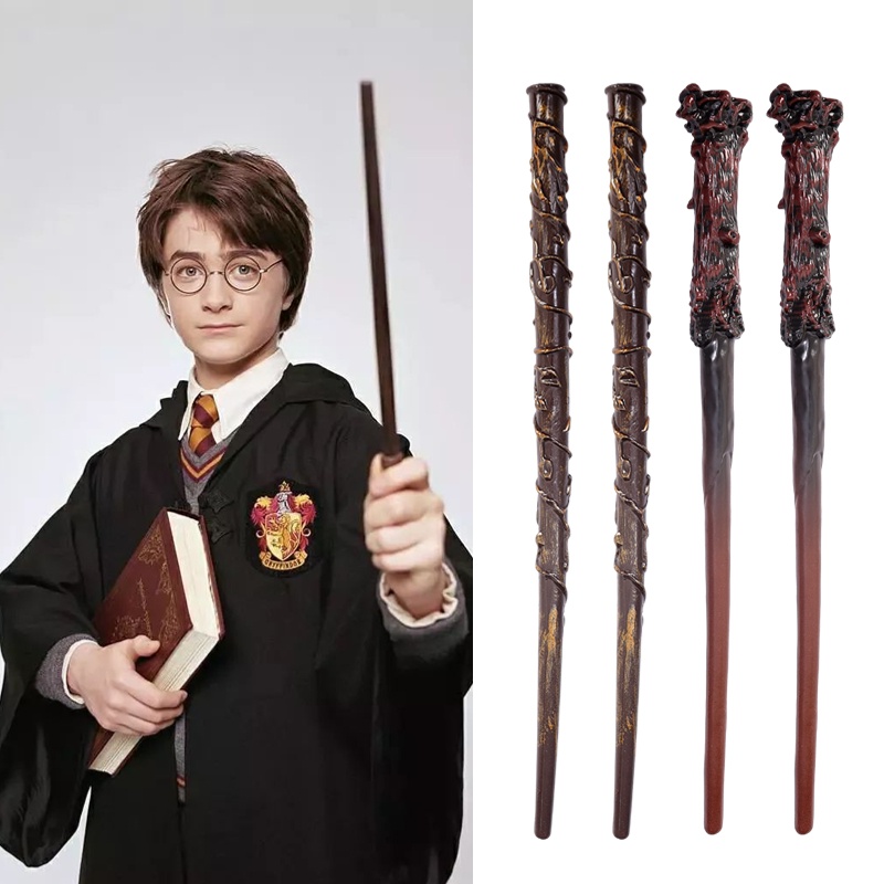 Baru Trendi Harry Potter Kreatif Tongkat Sihir Mainan Alat Peraga Cosplay Tongkat Plastik Pesulap Aksesoris Profesional Halloween Hadiah Natal Mainan Anak