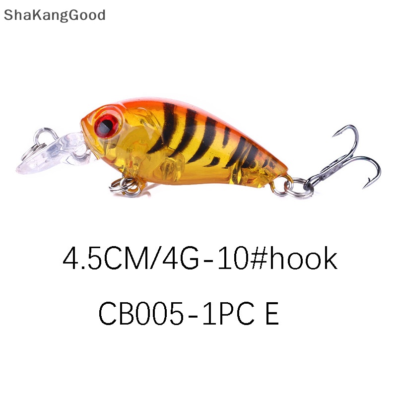 Skid 1PC Engkol 4g 4.5cm Renang Engkol Umpan Keras Untuk Bass Pike Memancing Umpan Pancing Wobblers Tackle 3D Mata SKK