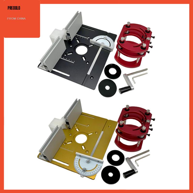 [Predolo] Alat Sisipan Meja Bahan Aluminium Template Untuk Router Bench Trimming Woodworking