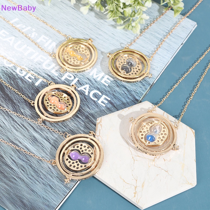 Newbaby Harry Potter Kalung Time Turner Kalung 3D Jam Pasir Kalung Rotag SPins ID