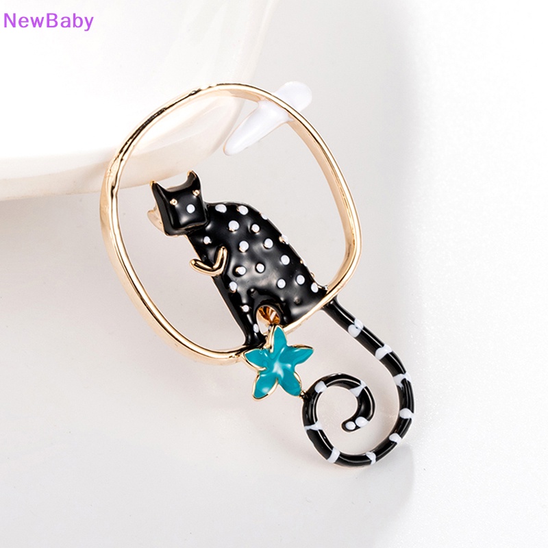 Newbaby Fashion Enamel Kartun Setg Kucing Bros Pin Perhiasan Tas Dekorasi Hiasan Hadiah ID