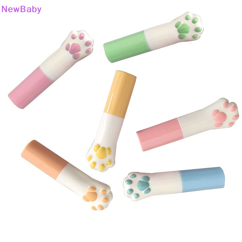 Newbaby Tabung Lip Balm Kaki Kucing DIY Wadah Lip Balm Wadah Kosmetik Kosong ID Botol