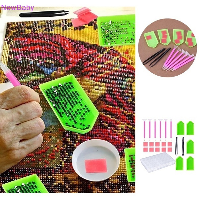 Newbaby 54 /74 /75 /111 Pcs 5D Berlian Paing Alat Aksesoris DIY Cross Stitch Tool Kit ID