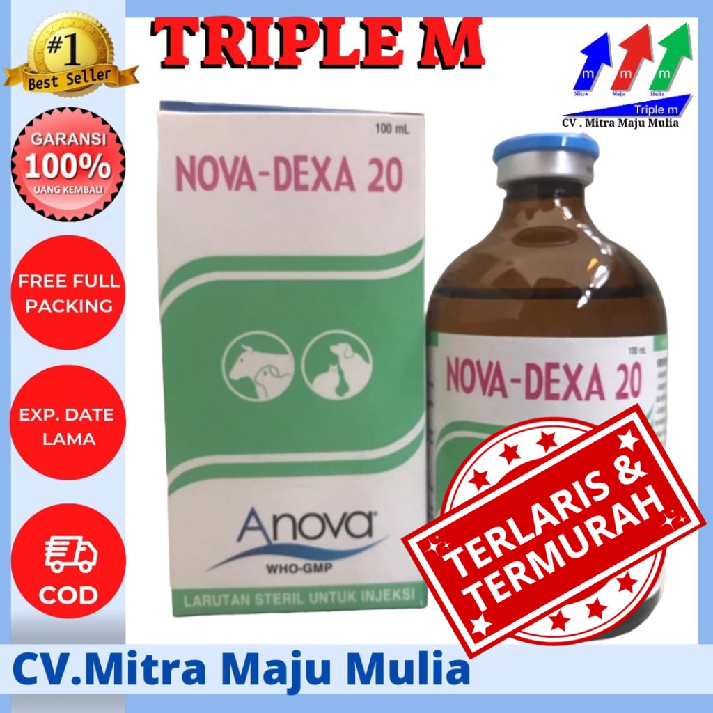 NOVA DEXA 100 ML TRIPLE M - Obat Anti Inflamasi untuk Hewan