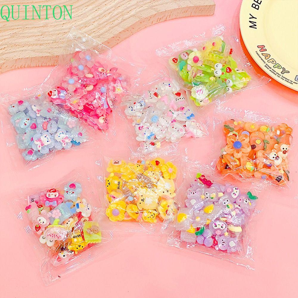 Quinton Diy Resin Patch Phone Case Aksesoris Anak Hadiah Resin Dilapisi Aksesoris Perhiasan Diy Membuat Bahan Kerajinan Tangan Diy Mainan Goo Card Bahan