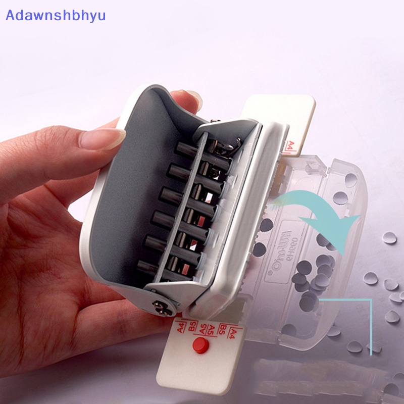 Adhyu 6-Hole Punch Notebook Bulat Lubang Standar Mesin Punch Papers Puncher Untuk A4 A5 ID