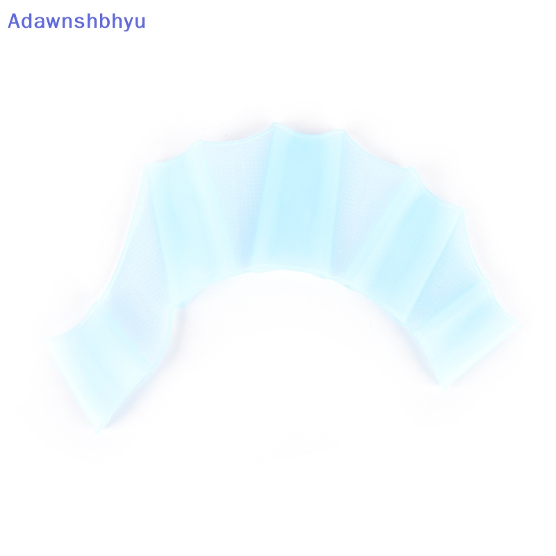 Adhyu Silikon Swim Hand Fins Kolam Renang Half Finger Flippers Swim Training Web Gloves ID