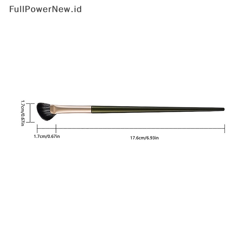 Power Half Fan Shaped Nose Shadow Brush Sikat Bayangan Hidung Alat Kecantikan Sikat Wajah ID