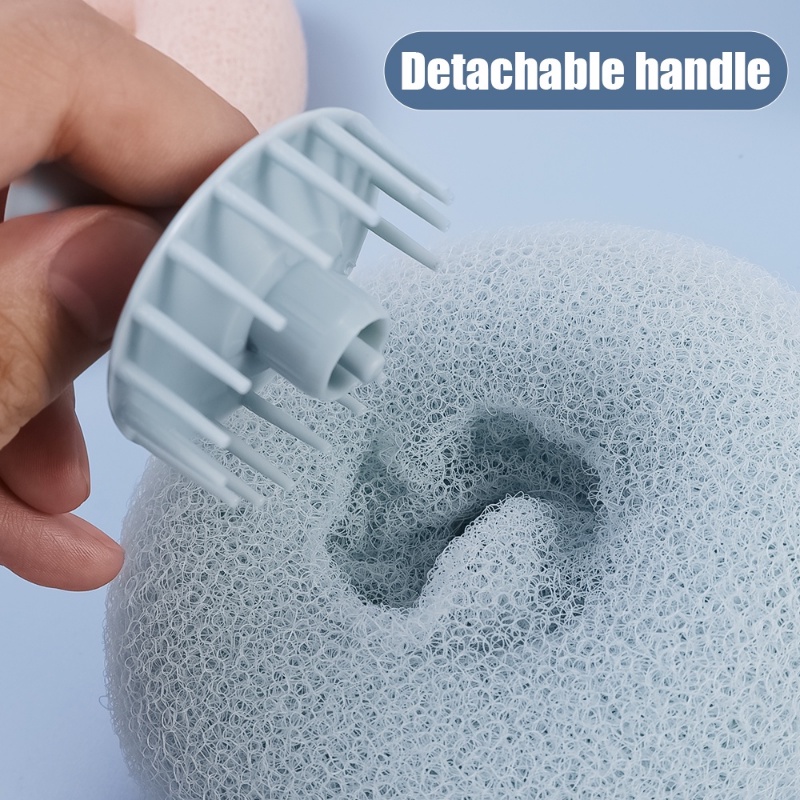 Exfoliator Scrubber Kulit Mandi Kreatif Dengan Suction Cup/ Body Shower Massage Brush Aksesoris Kamar Mandi