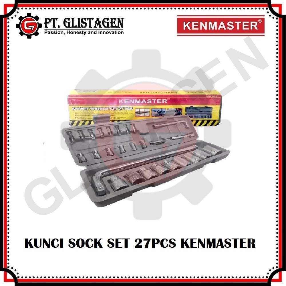 KUNCI SOK SET KENMASTER 27 PCS KUNCI SOCKET SET SOKET KENMASTER 27PCS