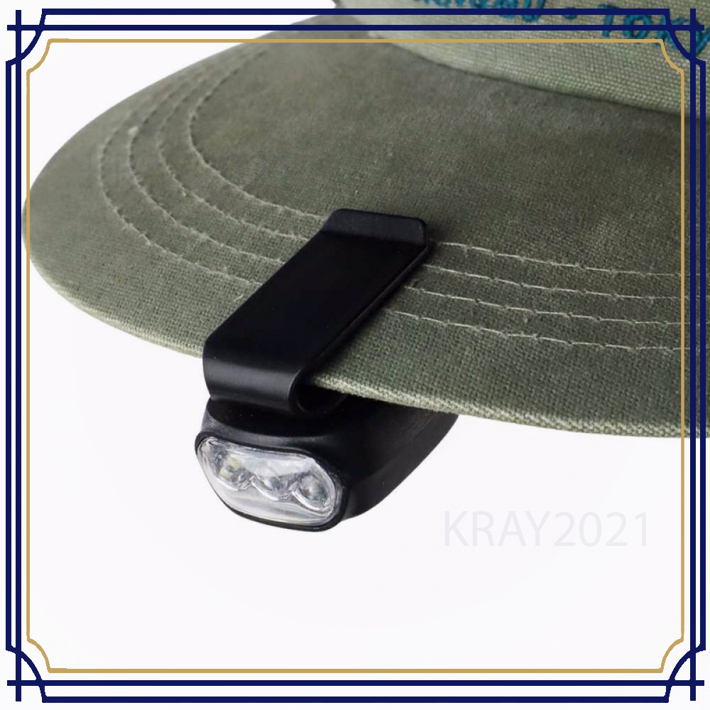 TaffLED Senter Clip Topi 90 Degree Rotatable 3 LED COB - 3325