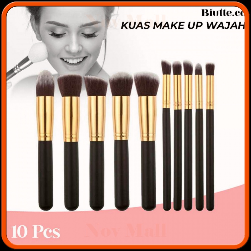Kuas Make Up Wajah 10 PCS - MAG5167
