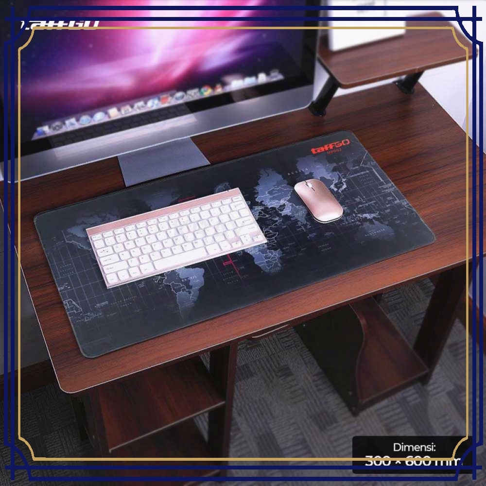 TaffGO Gaming Mouse Pad XL Desk Mat Motif Peta Dunia - MP002