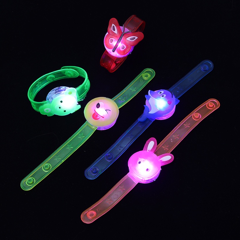 [Grosir] Gelang Bercahaya LED Kartun Lucu/Gelang Flash Lari Malam Keselamatan Luar Ruangan/Gelang Anak-Anak Kreatif Masa Kini/Gelang Neon Dukungan Konser