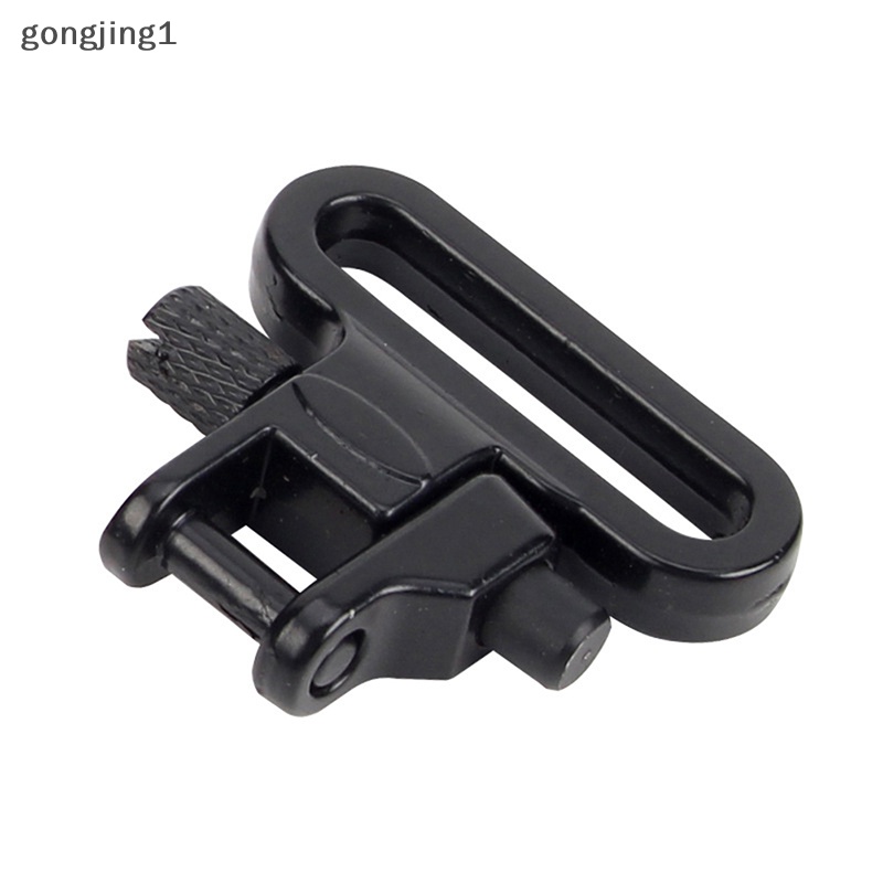 Ggg 1PCS Tactical Rifle Sling Swivels Mount Adapter Lampiran Klip Heavy Duty 300lb Quick Detach Outdoor Hung Gun Aksesoris ID