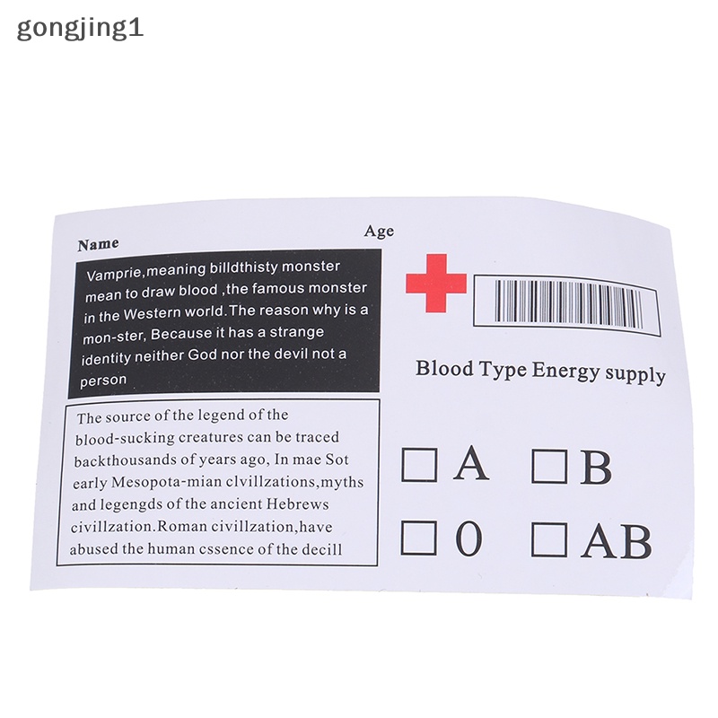 Ggg 350ml PVC Reusable Blood Energy Drink Bag Kantong Vampir Halloween Props ID