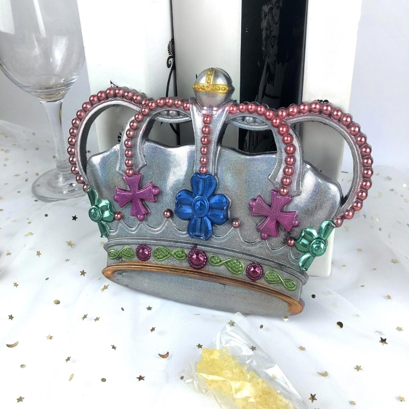 Siy Stereo Lucu Hiasan Dinding Silikon Cetakan Valentines Mahkota Dekorasi Cetakan DIY Desktop Ornamen Liontin Epoxy Resin Cetakan