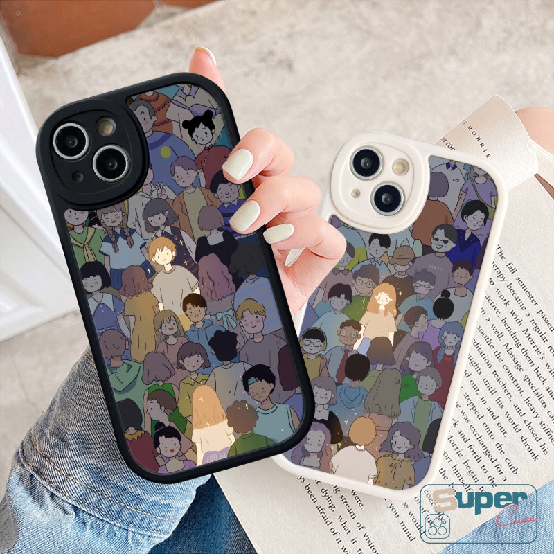 Case Pecinta Kartun Gadis Cowok Lucu Untuk VIVO Y36 Y02 Y20 Y35 Y15 Y17 Y16 Y12 Y21 Y11 Y22 Y15s Y31 Y30 Y20s Y21s V25E Y12i V25 Y91 Y91C Y15A Y51 Y22s Y21A Y33s Y20i Soft Cover