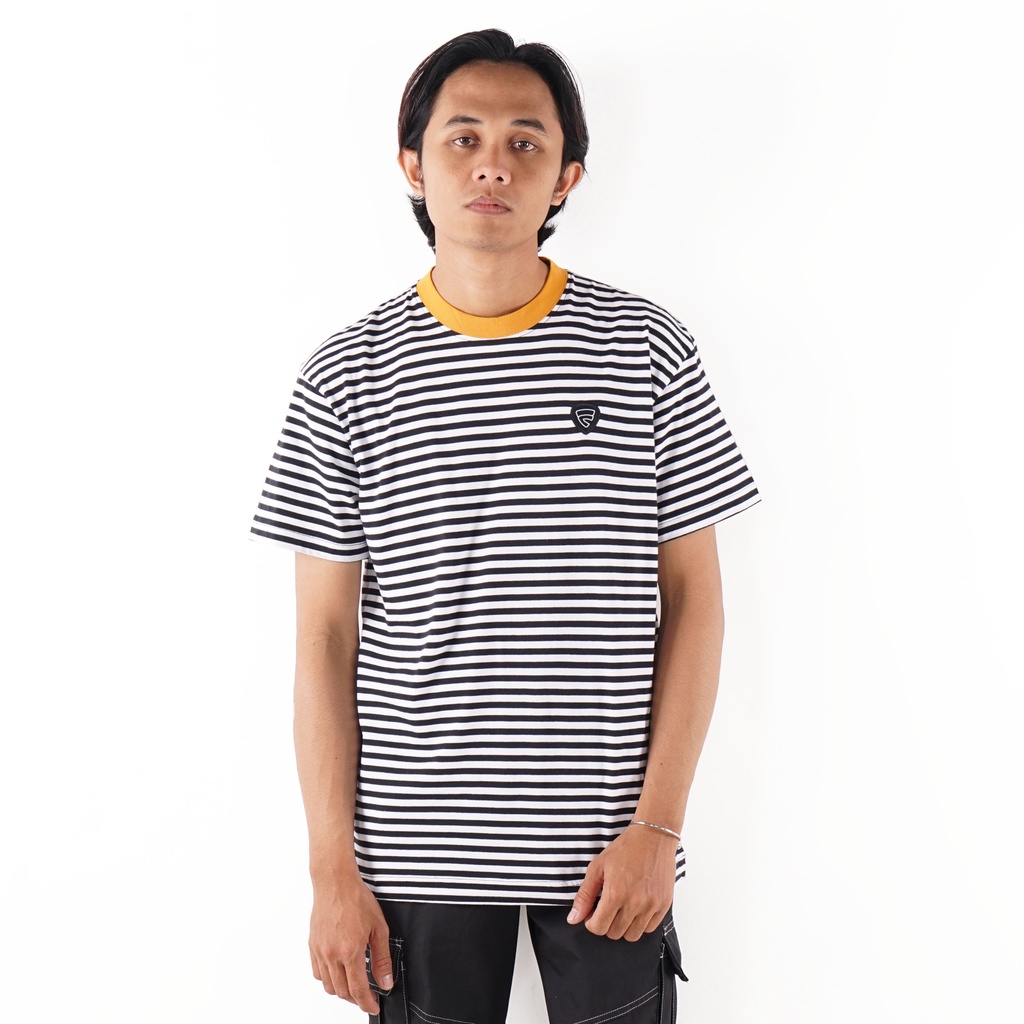 KAOS STRIPE GARIS  FRIDAY KILLER | KOZIAK BLACK OCHRE