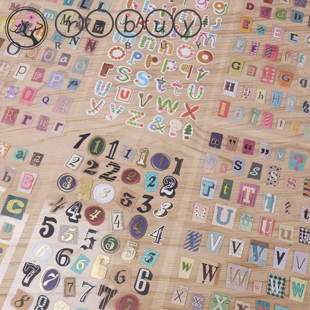 Rebuy DIY Stiker Hias Lucu Retro Diary Sticker album Foto Dekorasi Ponsel Stiker Hias