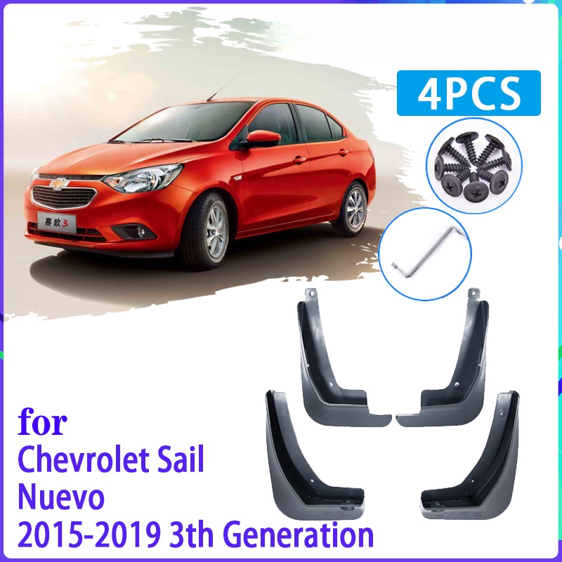 4pcs Flaps Lumpur Mobil Untuk Layar Chevrolet Nuevo 2015 2016 2017 2018 2019 Mudguard Splash Guards Fender Mudflaps Aksesoris Mobil