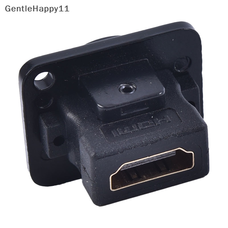 Gentlehappy 1PC HDMI-HDMI Chassis Connector Female Socket Konektor Dipasang Panel id