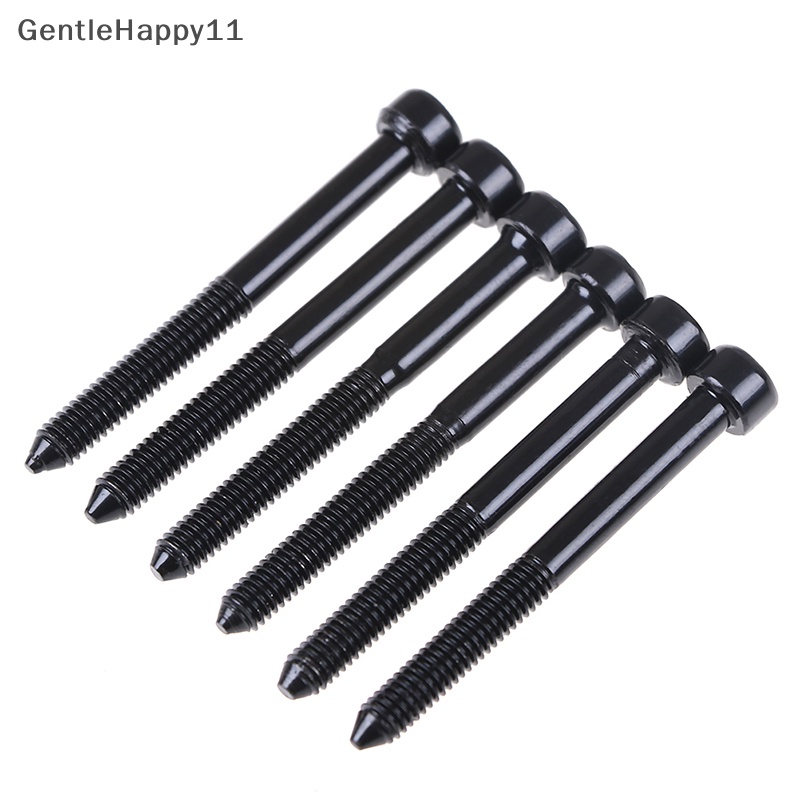 Gentlehappy 6pcs string bass Gitar Elektrik Pengunci Sekrup hexagon Untuk tremolo bridge id