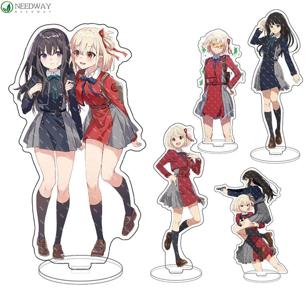 Needway Acrylic Stand DIY Ornamen Anime Plat Akrilik Inoue Takina Cosplay Liris Recoil