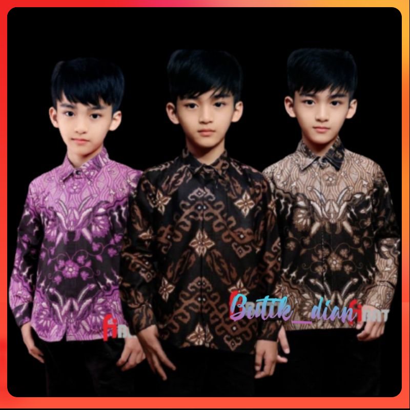 KEMEJA BATIK ANAK COWOK//BAJU BATIK ANAK COWOK//BATIK ANAK LAKI LAKI//BAJU KIDS ANAK TERBARU MURAH NEW ANAK ANAK 2324