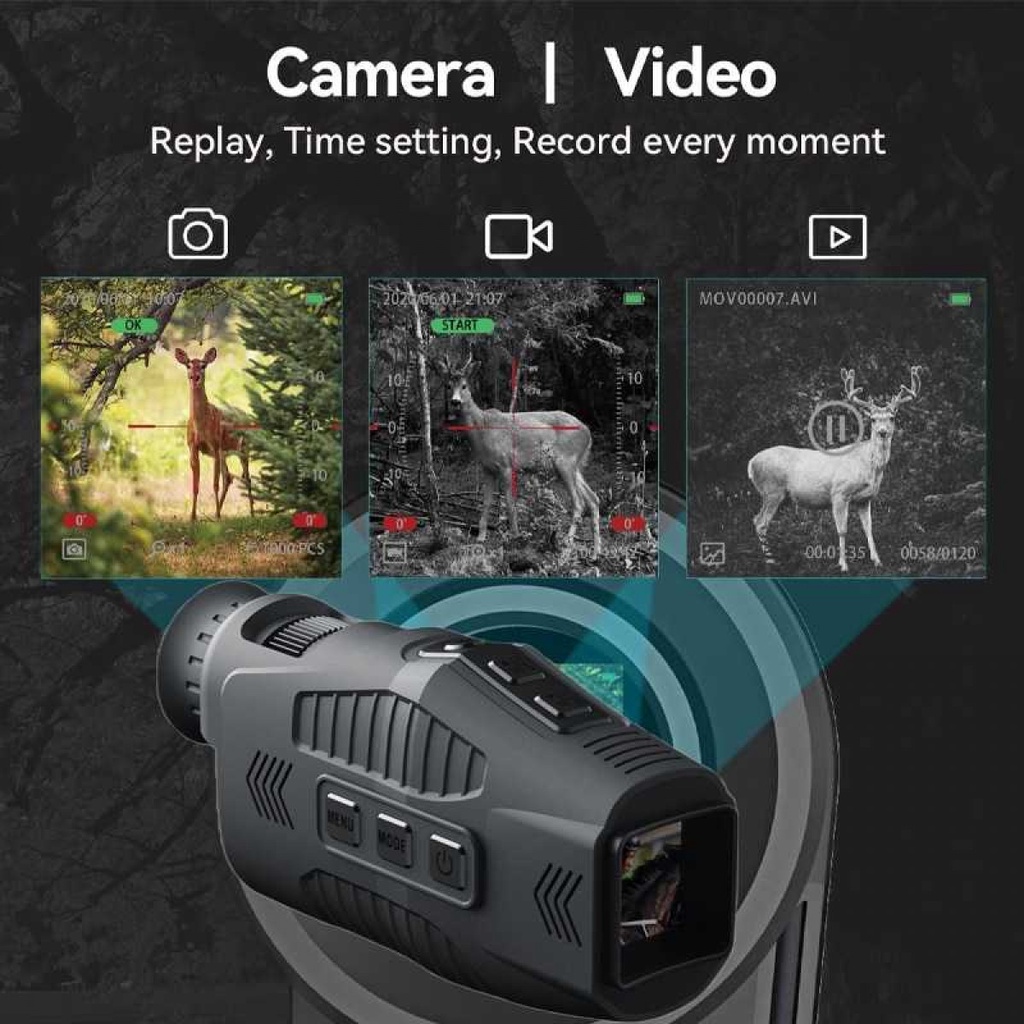 Monocular Teropong Digital Foto Video Outdoor Night Vision 5x Zoom