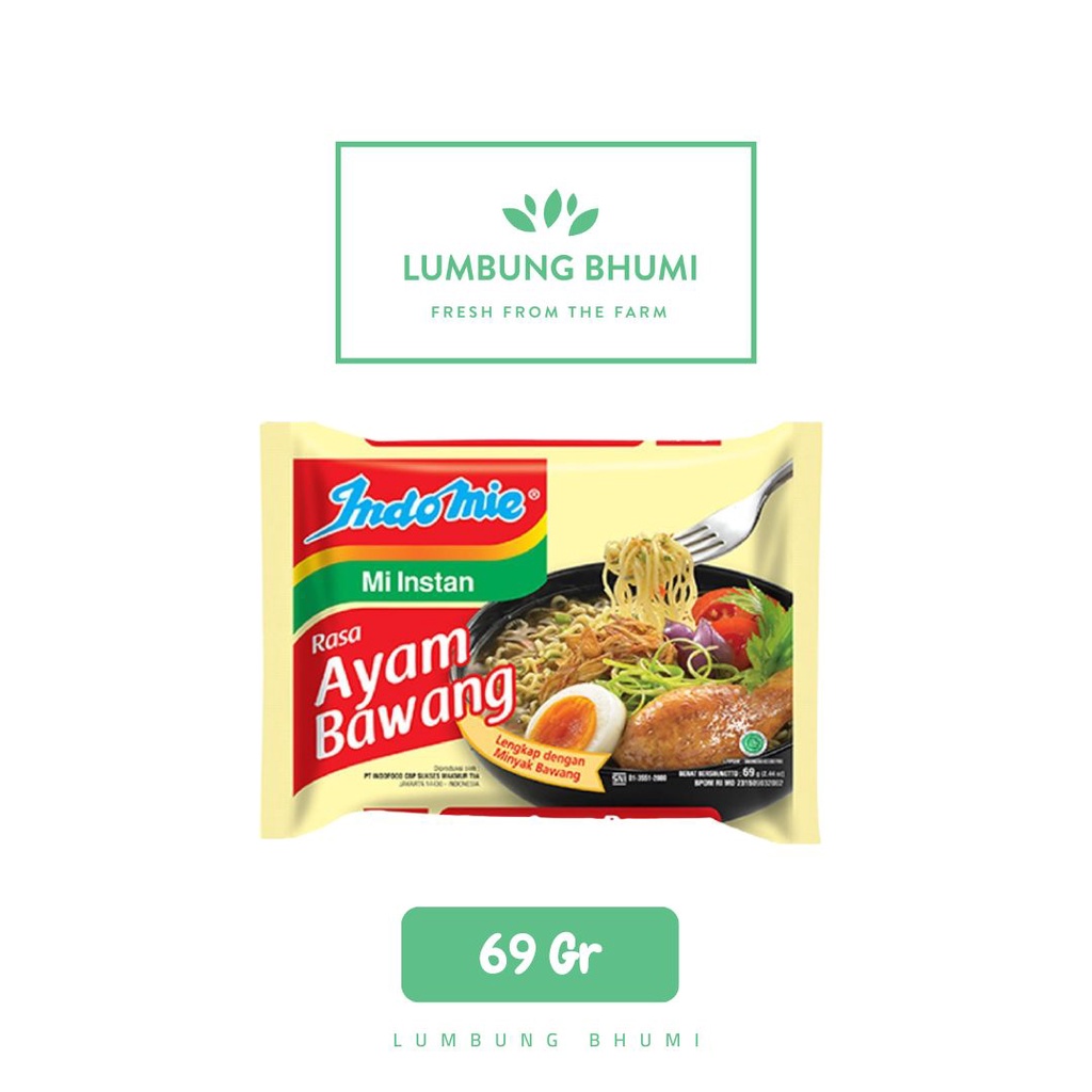 

INDOMIE Mi Ayam Bawang 69 Gr Grosir 1 Pcs - Lumbung Bhumi