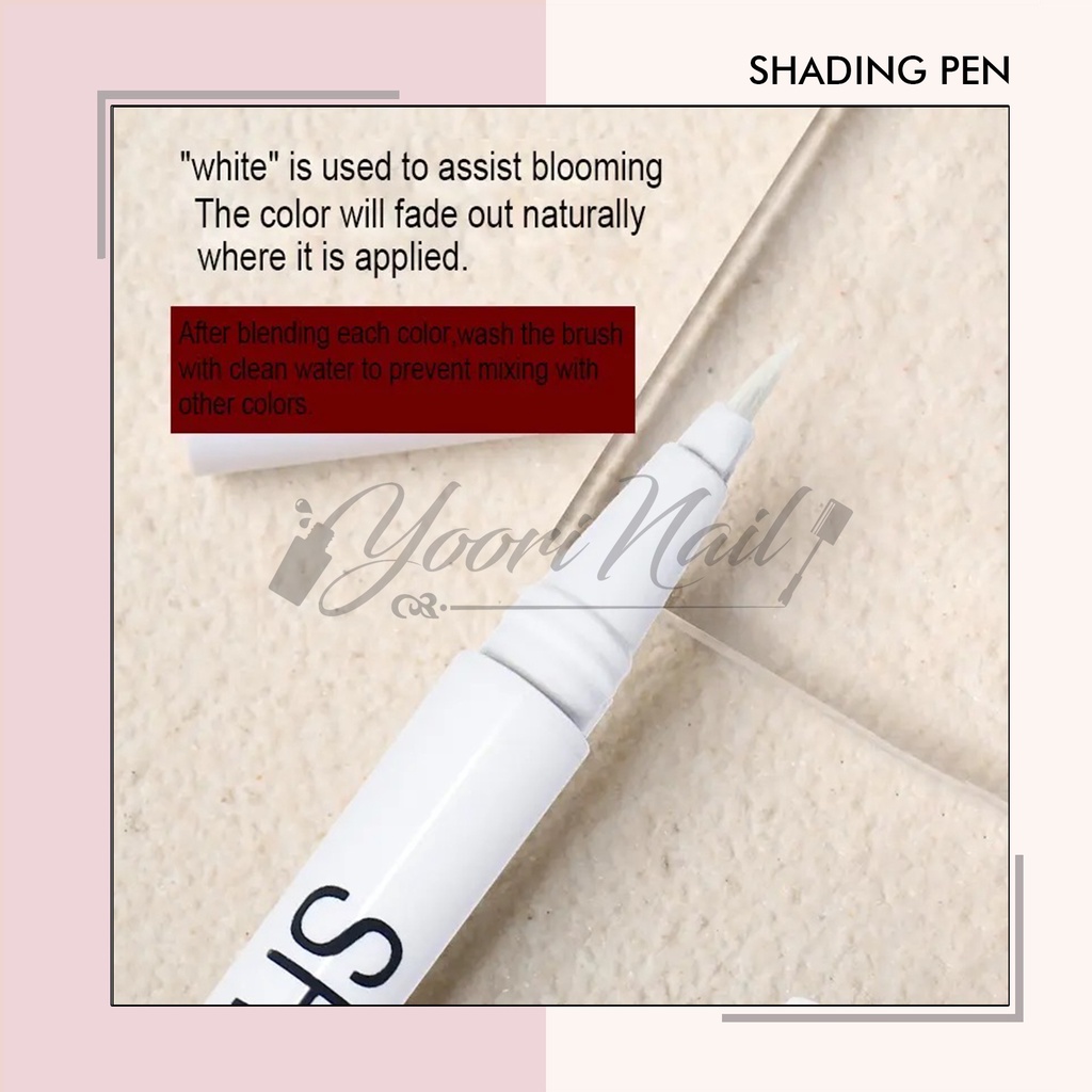 Shading pen blooming gel pen shading effect drawing nail pen