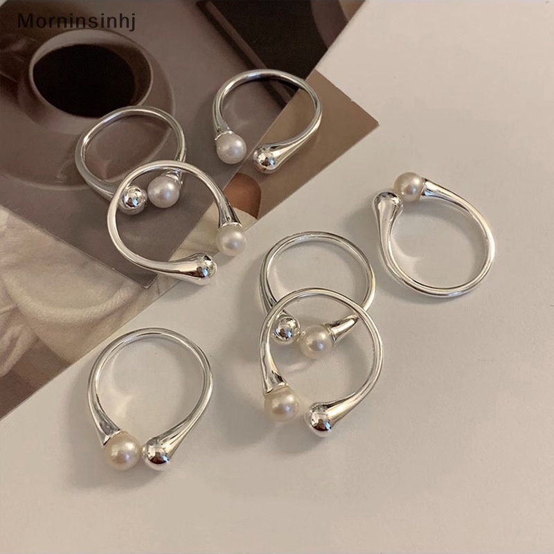 Mornin Cincin Mutiara Simulasi Minimalis Lucu Ukuran Dapat Disesuaikan Gaya Korea Fashion Pesta Pernikahan Vintage Jari Cincin Wanita Hadiah Perhiasan id