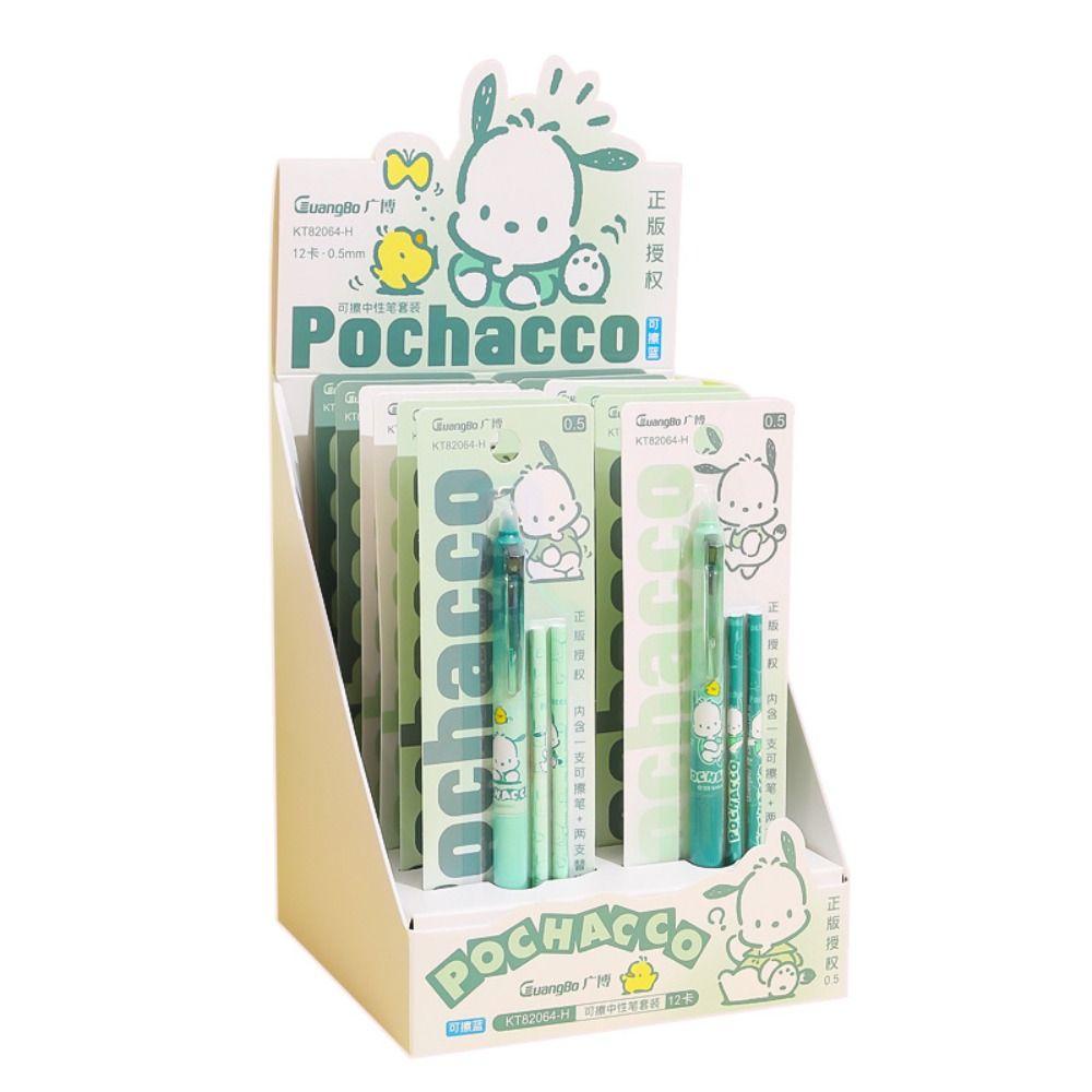 Lanfy Set Pen Thermal Erasable Kartun Stationary 0.5mm Press Gel Pen Set Untuk Pelajar