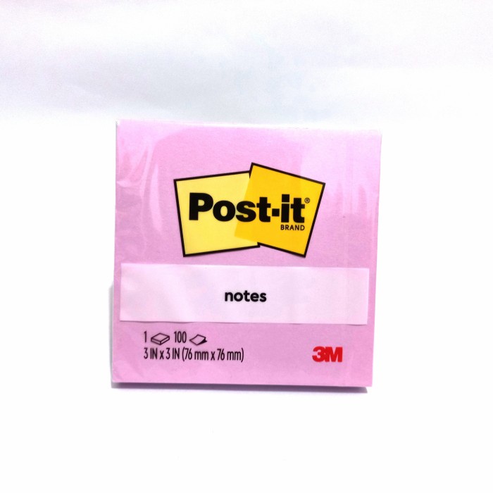 

3M Post-it Sticky Notes 654 3"x3" 100 Lembar - Pink