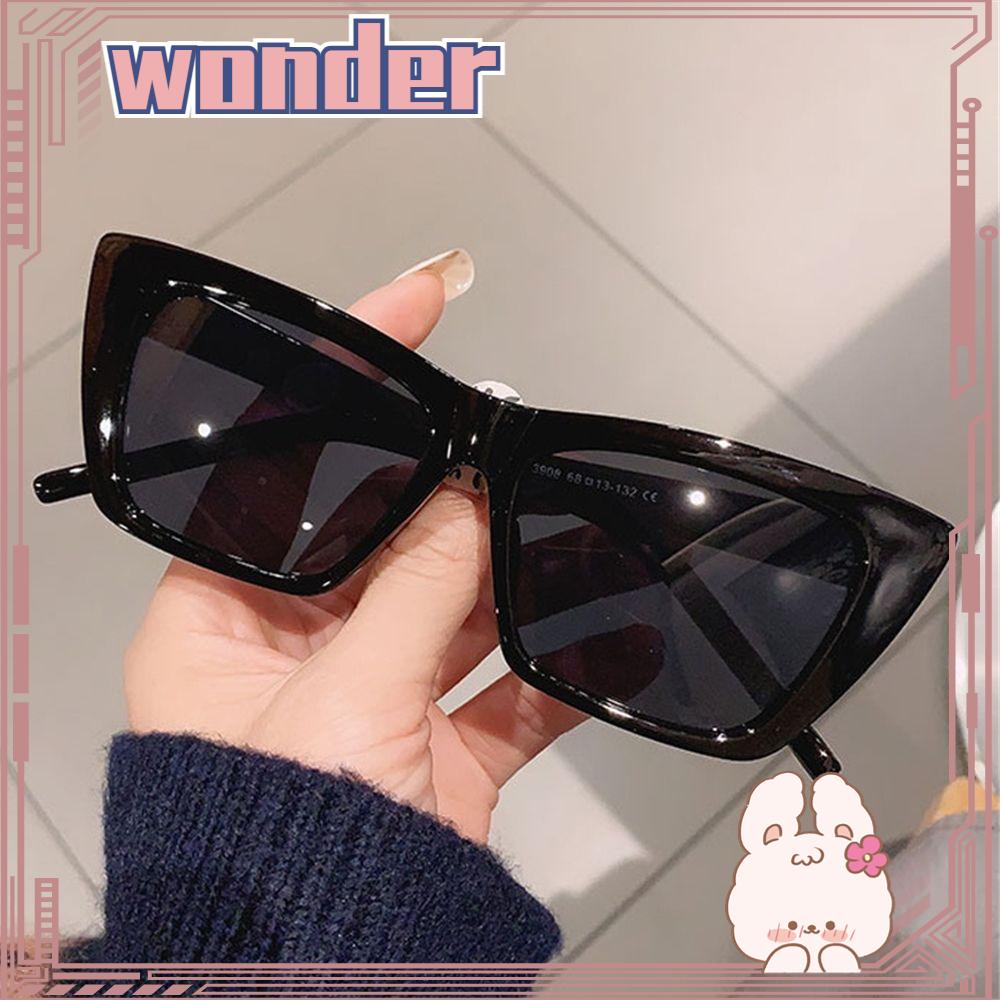 WONDER Wonder Kacamata Hitam Untuk Wanita Aksesoris Fashion Perlindungan UV400 Kacamata Matahari Pria Persegi