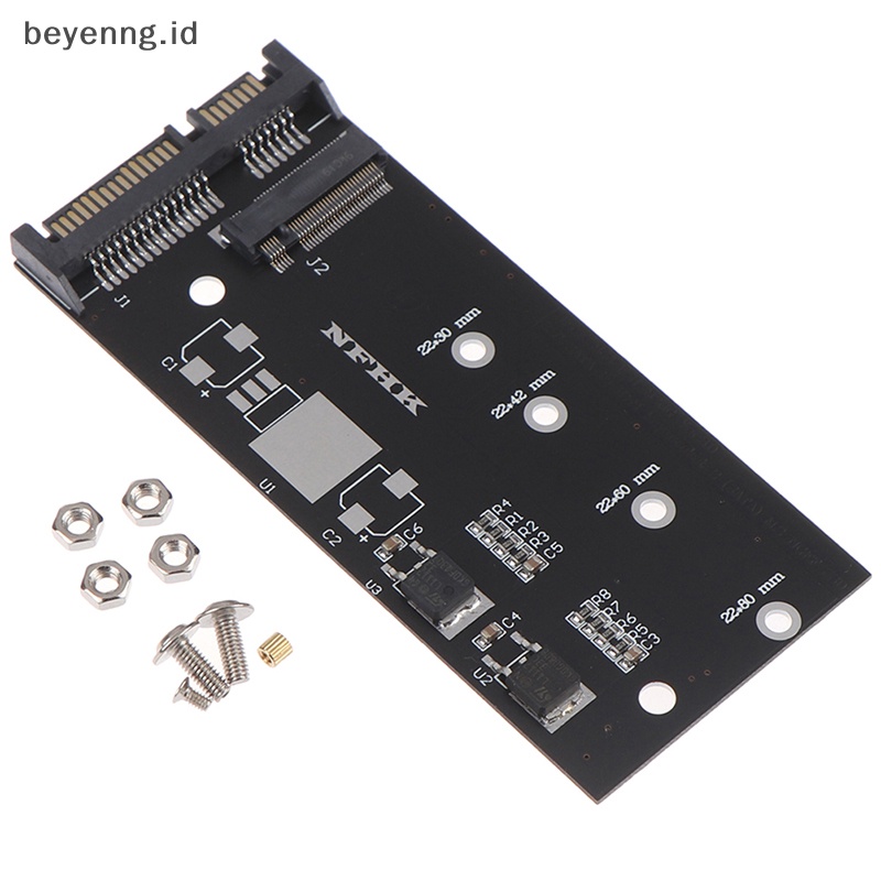 Beyen B+m Kunci sata m.2 ngff ssd to sata 3naik m.2 Ke sata adapter Kartu Ekspansi ID