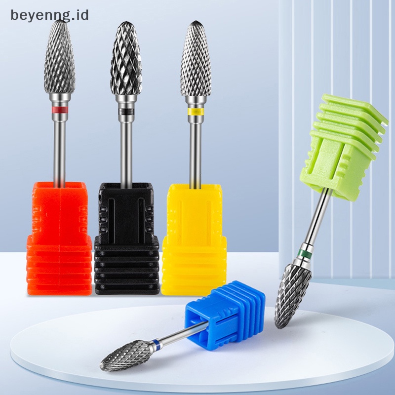 Beyen Carbide Tungsten Nail Drill Bit Manicure Drill Untuk Milling Cutter Kikir Kuku ID