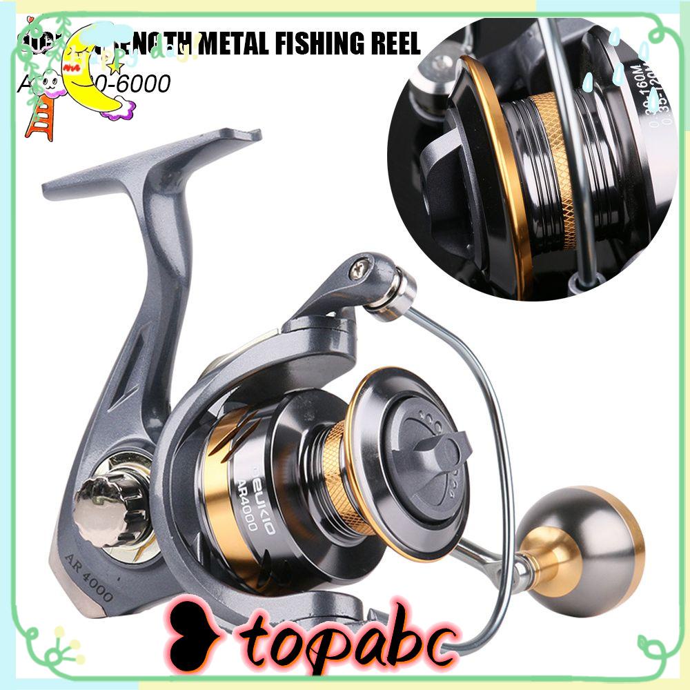 TOP Spinning Fishing Reel Alat Pancing Camping Baru All Metal Metal Roda