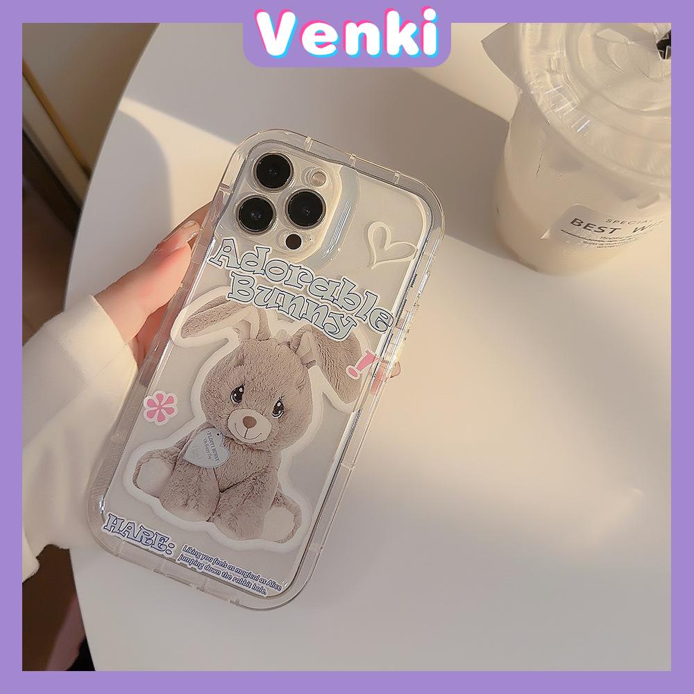 VENKI - Untuk iPhone 11 Case Bening Phone Case TPU Soft Shell Kantong Udara Tahan Guncangan Perlindungan Kamera Hewan Kartun Lucu Kompatibel dengan iPhone 14 13 Pro Max iPhone 12 Pro Max XR XS 7 8