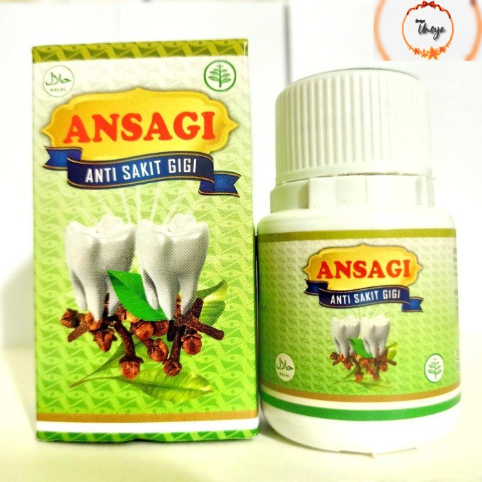 ANSAGI Obat Herbal Sakit Gigi Meredakan Sakit Gigi Nyeri Ngilu HERBA